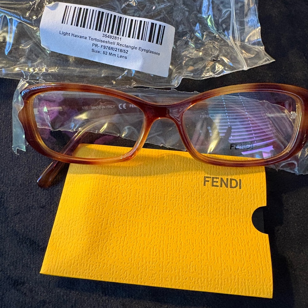 Fendi Tortoiseshell Rectangle Eyeglasses 👓 (prescription)
